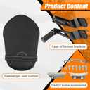AUFER Motorcycle Rear Pillion Passenger Seat Cushion Pad with Foot Peg Mounts Compatible With For Yamaha Bolt XV950 XVS950 R-Spec 2014-2023 1TP-F47E0-T0-00