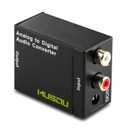 Musou RCA Analog to Digital Optical Toslink Coaxial Audio Converter Adapter with Optical Cable