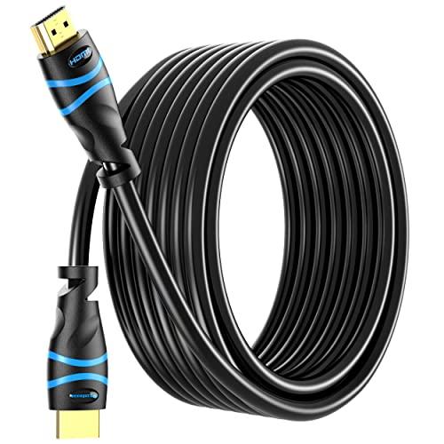 BlueRigger 4K HDMI Cable 40 FT (4K 30Hz, 18Gbps HDMI Cord, HDR10, in-Wall CL3 Rated, High Speed, HDCP2.2, eARC) - Long HDMI Cable compatible with Home Theatre, HDTV, Gaming Consoles, Streaming Devices