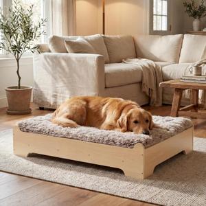 Elevated Wooden Dog Bed with Foam Mattress, WoodPattern, X-Large Raised Dog Bed with Washable Cover, Furniture-Style Design for Indoor Living, 
Product Dimensions	38.2"L x 9.1"W x 29.1"Th