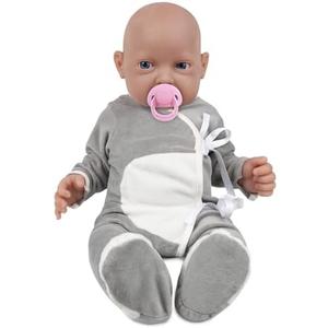 Vollence 23 inch Full Body Silicone Baby Dolls with Magnetic Mouth, Not Vinyl Dolls, Realistic Newborn Silicone Baby Dolls Gifts for Kids,Birthday Gifts Stress Relief for Adults - Boy