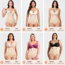 CYDREAM Shapewear Tummy Control Underwear for Women Faja Body Shaper Postpartum High Waisted Slimming Butt Panties Seamless (Beige, M)