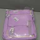 Cute Backpack for Kids Teen Girls Large Kawaii Aesthetic Elementary Middle School Student Bookbag Preppy Laptop Backpack for Ages 6-8 8-10 10-12 with Pin Accessories Plush Pendant, Purple