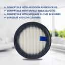 HEPA Filters & Sponge Filters Fit for Afoddon A200Pro/A200, ORFELD B08/C10A/C10G, NEQUARE S12, S25, S25Pro, S26 Series Cordless Vacuum Cleaner (6 Pack HEPA Filters & 6 Packs Sponge Filters)