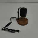 Electric Candle Lamp Warmer with Timer - Birthday & House Warming Gift for Mom, Warms Jar Candles with 2 Bulbs (Black)