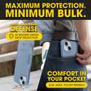 OtterBox iPhone 16e, iPhone 15, iPhone 14, and iPhone 13 Commuter Series Case - MagSafe Edition - Blue, Slim & Tough, Pocket-Friendly, with Port Protection - Crisp Denim