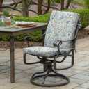 Arden 4-Pack Outdoor Patio Dining Chair Cushion, 20x44, Rain-Proof Seat Pad, Fade-Resistant Outdoor Cushion Pistachio Botanical
