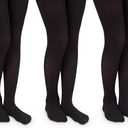 Jefferies Socks Girls 13-14 School Uniform Nylon Tights 3 Pack