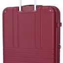 Jessica Simpson Countryside 30" Expandable 8-Wheel Spinner Large Checked Luggage Suitcase, Burnt Russet