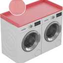 No-installation HDPE Washer Dryer Countertop Washer and Dryer Topper Covers for The Top Laundry Countertop Laundry Room Organization No Water Leakage,Pink