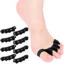 Toe Spacers for Women and Men, Toe Separators for Pedicure, Bunion Corrector, Hammer Toe Straightener, Plantar Fasciitis,