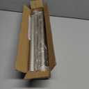 Brushed Nickel Shower Curtain Rod Adjustable 43-66 inch, 1"Diameter Spring Tension Curtain Rod No Drill, Anti-Rust Non-Slip Shower Rod for Bathroom Tension Rod