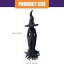 New Cracker Barrel Witch Statue, Resin Witch Figurine Outdoor Desktop Decorations (Witch Statue 11.8in)