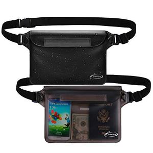 AiRunTech Waterproof Fanny Pack,Phone Pouch Dry Bag for Passport Wallet Purse,Floating Waterproof Bags for Travel Beach Swimming Kayaking Boating Cruise Accessories