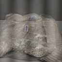 H.VERSAILTEX Bathroom Rugs, Bath Mats Non Slip Luxury Chenille Extra Soft Absorbent Shaggy, Washable Fast Dry Sets 2 Piece for Bathroom (Ivory, 20" x 32"/17" x 24")