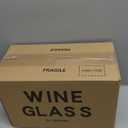 SHYRC Wine Glasses Set of 8, 12oz Clear Red/White, Long Stem Wine Glasses for Party, Wedding and Home