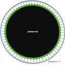 Zoomster Replacement Jumping Mat, Fits 14 ft Round Trampoline Frame with 72 V-Hooks, Using 5.5" Springs 150" Premium Trampoline Mat (Excluding Frame and Spring)
