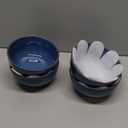 LE TAUCI Cereal Bowls 6 Inch, Ceramic Bowl Set for Soup, Dessert, Fruits, Salad, Noodle, Ramen, 22 Ounce Bowls for Kitchen, Set of 4, Ceylon blue