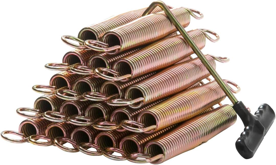 Skywalker, JumpKing, Upperbounce, Skybound Trampoline Springs - 7 Inch Stainless Steel Replacement Parts Kit with Spring Tool - Weather-Resistant Accessories - 20 Pack