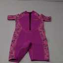 Goldfin Kids Wetsuit for Girls Boys, 2mm 3mm Toddler Shorty Neoprene Front Zip Wet Suits Keep Warm for Water Sports Surfing Snorkeling Swimming Pink 8