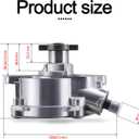 AULINK 904-817 Brake Booster Vacuum Pump (Engine 2.5L) 07K145100C 07K145100H for Volkswagen VW Beetle Golf Jetta Passat Rabbit SportWagen 2006-2014, Audi TT Quattro RS 2012-2013
