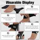 2 x 2-Pack Adjustable Ankle Brace, Lace Up Ankle Stabilizer with Support Straps, Compression Sleeve for Plantar Fasciitis, Tendonitis, Sprain Support, Suitable for Men & Women (Gray), One Size