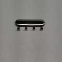iDesign Forma Self-Adhesive Key Rack Organizer for Entryway, Kitchen - 4 Hooks, Stainless Steel