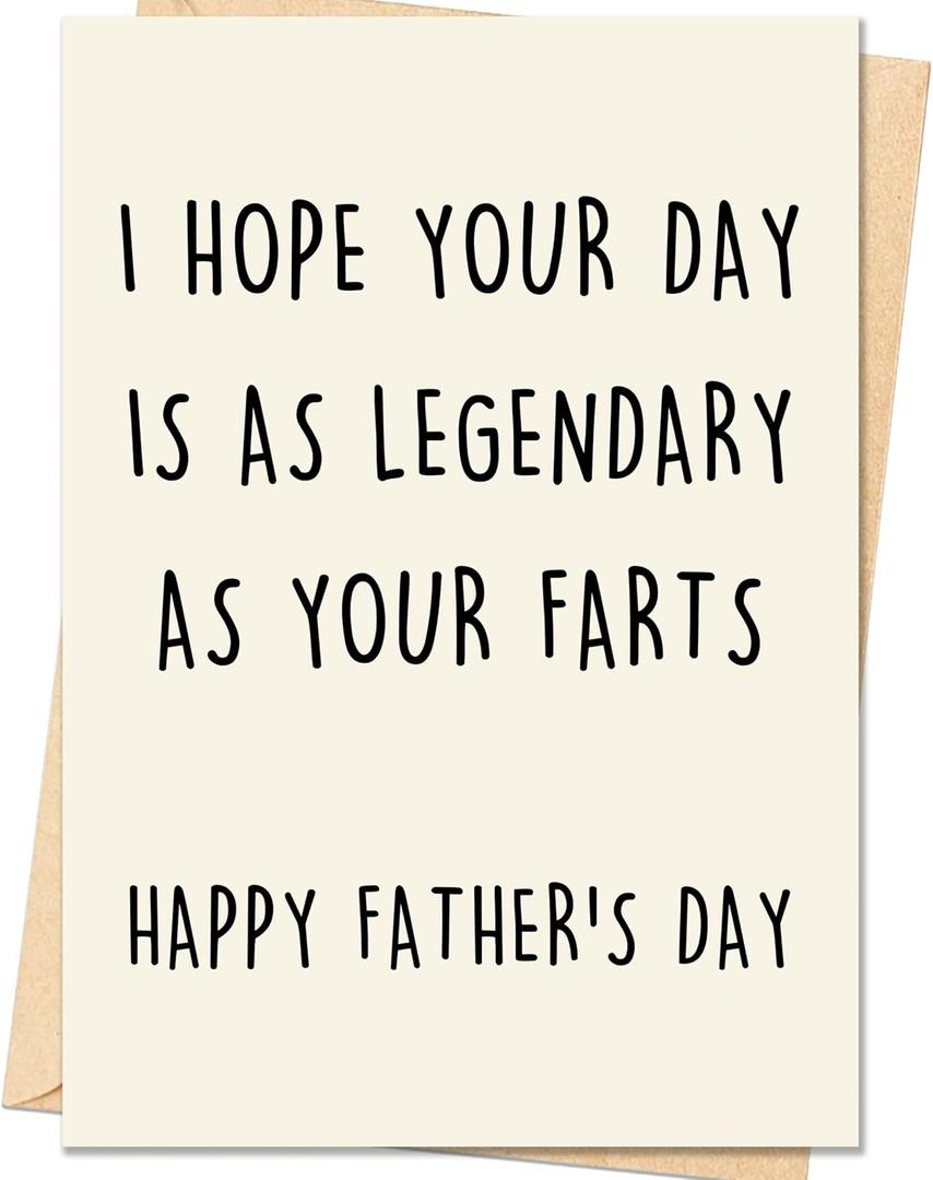3 x IDU Fathers Day Card, Funny Fathers Day Card Gifts Decorations for Dad
