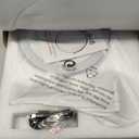 Rocollos Rechargeable Wall Mounted Lighted Makeup Mirror Chrome, 8 Inch Double-Sided LED Vanity Mirror 1X/10X Magnification,3 Color Lights Touch Screen Dimmable 360Swivel 13 Inch Extendable