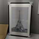 upsimples 20x30 Poster Frame, Display Pictures 16x24 with Mat or 20 x 30 Without, Wall Hanging Picture Frames, Black, 1 Pack