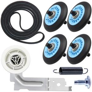 Upgraded Sam-Sung Dryer Repair Kit Compatible with Samsung Dryer Roller Replacement Kit, Replacement for Samsung Dryer Parts DC97-16782A Dryer Roller, DC93-00634A Idler Pulley, 6602-001655 Belt