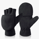 Winter Convertible Gloves Flip Top Mittens Warm Polar Fleece for Winter Running Texting Photographing for Men Women