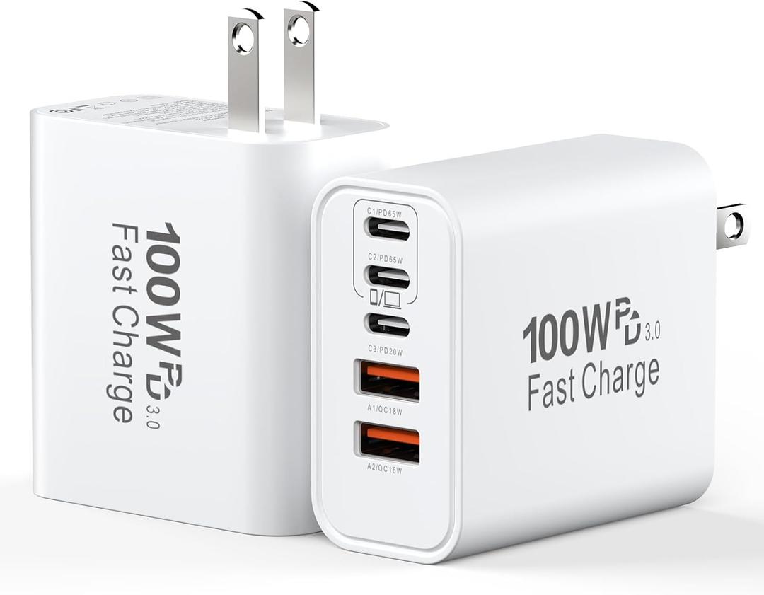 USB C Charging Blocks, 100W USB Type C iPhone 18 Pro Max Super Fast Charger