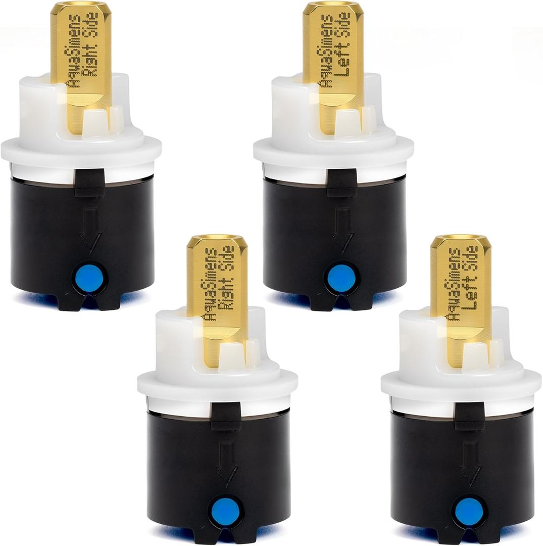 RP60400 Cartridge Replacement Valve Stem for Delta Hot and Cold Delta Two Handle Diamond Seal Technology Bathroom Shower Sink Bathtub and Beverage Replacement Cartridge (2 Pairs)