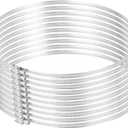 uxcell 11.5 Inch 430 Stainless Steel Duct Clamps, 10 Pcs Adjustable Hose Clamps with Worm Gear Pipe Clamp Air Duct Clamp for Flexible Ducting Heating Cooling Exhaust Ventilation