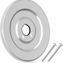 16090 Escutcheon Plate Replacement for Moen Chateau Collection, Trim Plate for One-Handle Tub and Shower Faucets, with Screws, by Julaiwy (Chrome)