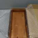 Demigo Acacia Wood Valet Tray & Catchall - 12.2x6 Inch Organizer for Nightstand, Entryway, Dresser - Holds Keys, Wallet, Phone, Jewelry (Brown)