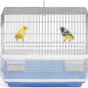 Universal Bird Cage Seed Catcher Universal Mesh Skirt Cover Stretchy Small Animal Cages Cover Pet Removable Durable Protector (White, Extra Small)