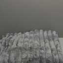 Cozy Bliss Faux Fur Throw Blanket for Couch, Cozy Warm Plush Striped Blanket for Sofa Bedroom Living Room, 50 * 60 Inches Gray