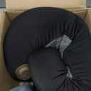 Etatsen 3-in-1 Back Massager with Heat, Vibration & Traction, Triple Fusion Back Massager for Bed and Chair, Electric Lumbar Support Pillow for Lower Back Comfort and Spine Support