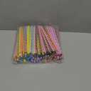 200 Pcs 9 Inch Reusable Hard Plastic Thick Drinking Straws Long Stripe Drinking Tumbler Mason Jars Straws for Valentine‘s Day 4th of July Summer Wedding Birthday Race Car Party(Colorful)