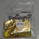 Metallic Thong Rave Bottoms High Cut High Waisted Cheeky Festival Rave Shorts (Medium, Gold)