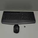 Wireless Keyboard and Mouse Combo - Full-Sized Ergonomic Keyboard with Wrist Rest, Phone Holder, Sleep Mode, Silent 2.4GHz Cordless Keyboard Mouse Combo for Computer, Laptop, PC, Mac, Windows -Trueque (1 PACK, Black)