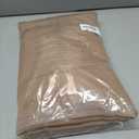 NICETOWN 2 Panels Blackout Patio Waterproof Outdoor Curtains, Top & Bottom Pocket & Back Tab Wind-Break Thermal Drapes Privacy Sound Reducing for Pergola with Fixed Ropes, W52 x L84, Tan-Khaki