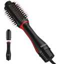 REVLON One Step Volumizer Plus Hair Dryer and Styler | More Volume, Less Damage, and More Styling Control for Easy and Fast Salon-Style Blowouts, Plus Travel Friendly (Black)