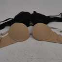 ZUKULIFE Women's Essentials Deep U Multi-Way Push Up Convertible Low Cut Plunge Bra (34D)