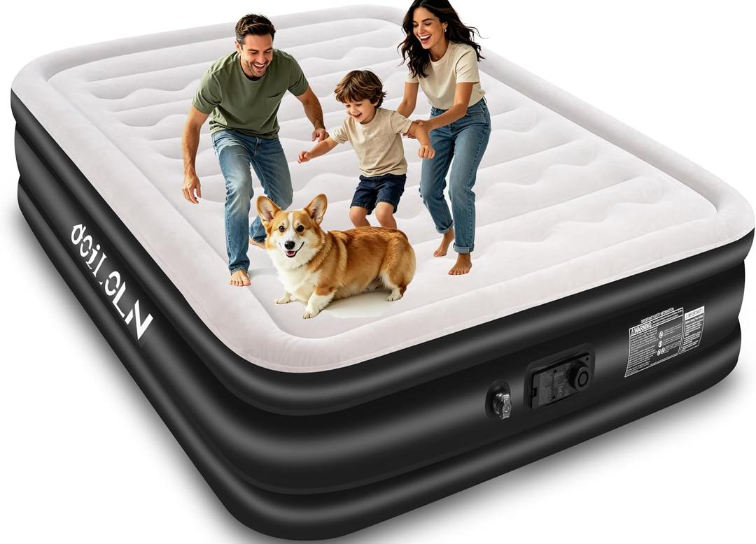 16 inch Colchon Portable Queen Air Mattress with Built-in Pump