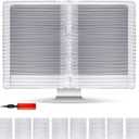 UNIFAMILY 8pcs for 4 Screens Inflatable Protective Bags for Computer Moving, Monitor Shipping Box Compatible with 27" Screen, Computer Desktop Protective Storage Case Monitor Moving Box