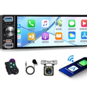 Rimoody Single Din Car Stereo with Apple Carplay Android Auto, 6.5"  Inch Touch Screen Car Radio