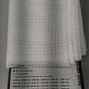 Barossa Design RV Shower Curtain Waffle Weave 47 x 64 Inches for Travel Trailer - Camper Shower Curtain with 230GSM Heavyweight Fabric, Water Repellent, Washable, White, 47x64